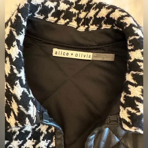 Alice + Olivia Susan Quilted Vegan Leather Coat - Picture 5 of 6